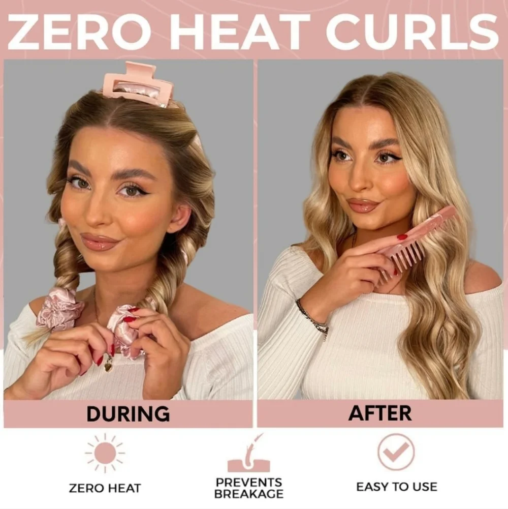 Heatless Hair Curlers to Sleep In